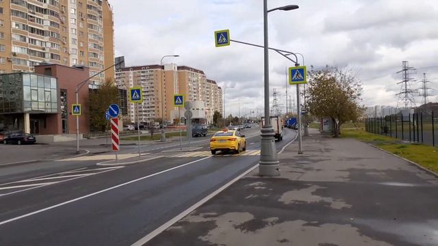 Москва 3234 улица Дмитриевского осень день