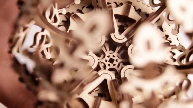 Механический конструктор 3D пазл Ugears — Цветок 101 деталь