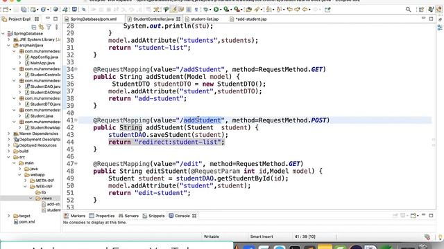 27   JAVA Spring MVC    JSP Pages Read Write Update