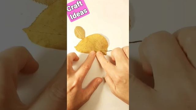 Осенние поделки из листьев ?? МЫШКА ?? Сraft Ideas DIY