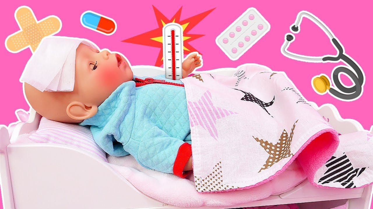 Беби Бон Эмили на приеме у врача ⚕️️ Игры для детей в больничку – лечим игрушки!