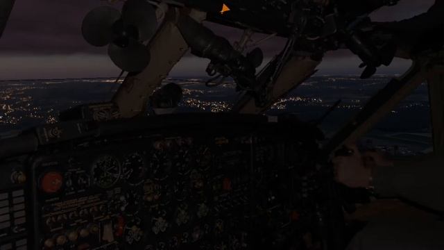 X-plane 11 UKRAINIAN CARGO Antonov AN-12 evening arrival in Krakow