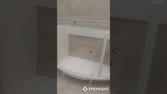 Радиусная мебель для ванной комнаты часть 1.