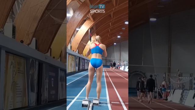 Russian Sprinter Prepare for the race