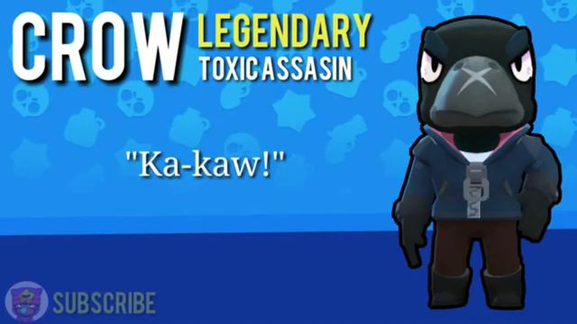 Brawl Stars CROW has a Sparta Extended Remix but its 5 seconds long