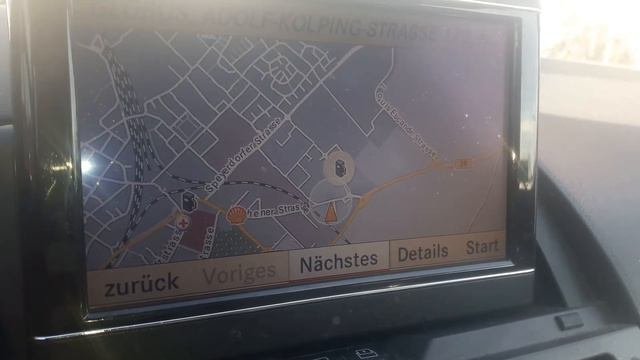 Mercedes W204 Comand Navi Tankstelle Sonderziel Suchen