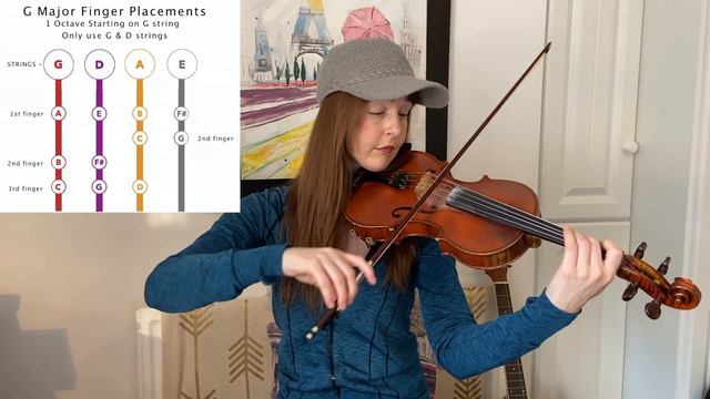 G Major Scale 1 Octave | Violin