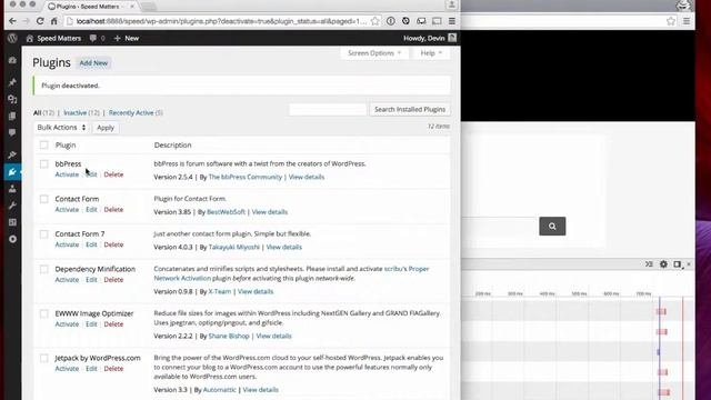 Measuring Front End Plugin Performance