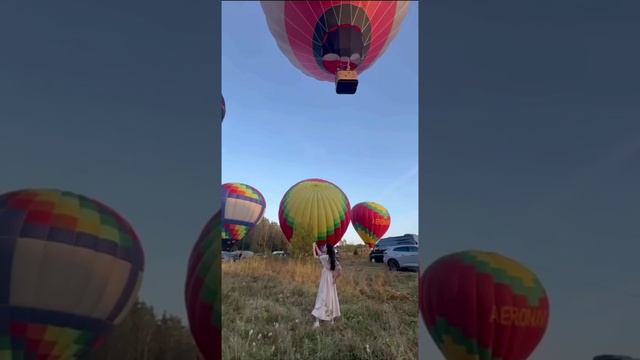 Около деревни Ерыково под Дмитровом сегодня запускали в небо воздушные шары