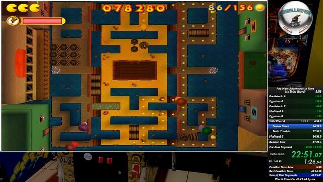 Pac-Man: Adventures in Time Speedrun (Hard - 43:54.21) [WR]