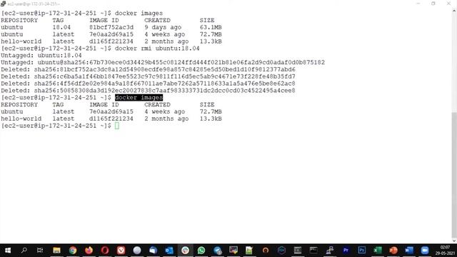Docker rmi | #docker #dockertutorial #dockerrmi