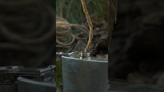 Постапокалиптическая закуска для костра с ромом и веревкой! #shorts