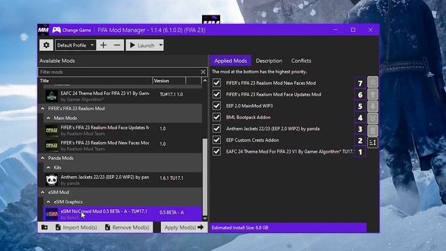 ازالة الجماهير من لعبة Fifa 23 للأبديت 15 و 17.1 | FIFA 23 No Crowd Mod