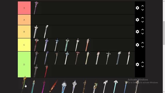 Furina Weapons (Swords) Tier List | Genshin Impact 4.2