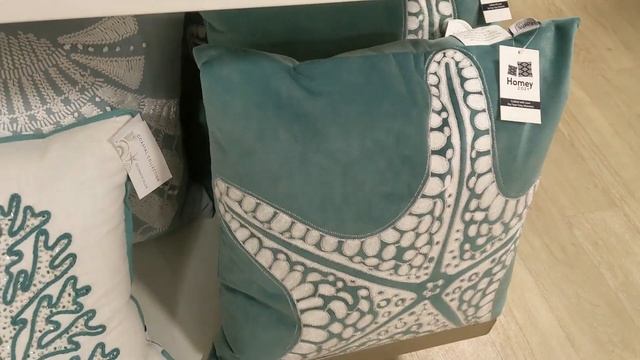НАШ ДОМ.Влог из США.Американский магазин "HOME GOODS".Обзор. Выпуск-1.Красивейшие "морские" подушки