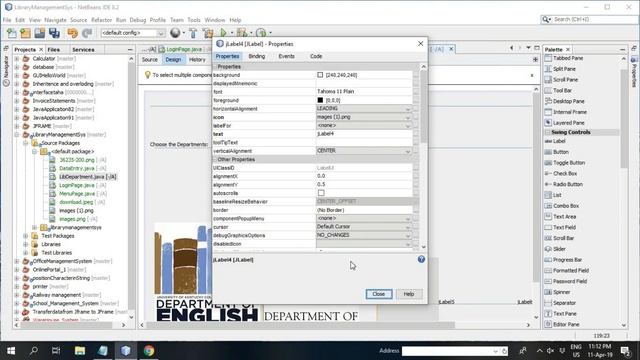 How to make Library Management System just in 60 Minutes using Java Swings and Netbeans 8.2?