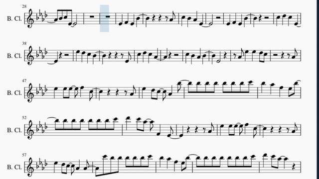 Bass Clarinet Sheet Music: How to play Close To You by Dayglow