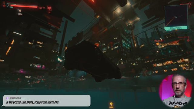 Cyberjunk: Sinkhole in Night City - watch out for flying cars! CYBERPUNK 2077