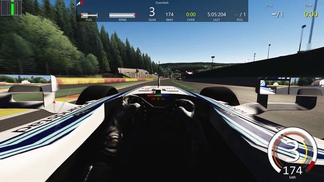 AssettoCorsa SPA Practice Lap: WSS on Thrustmaster T300rs Ferrari SF1000 Edition: First Person View