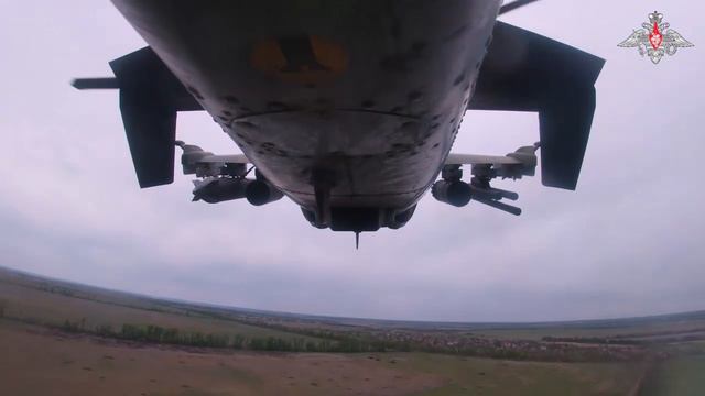 Экипаж вертолета Ка-52М успешно поразил подразделения ВСУ