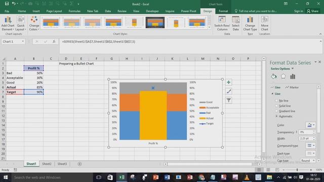 Excel Bullet Chart