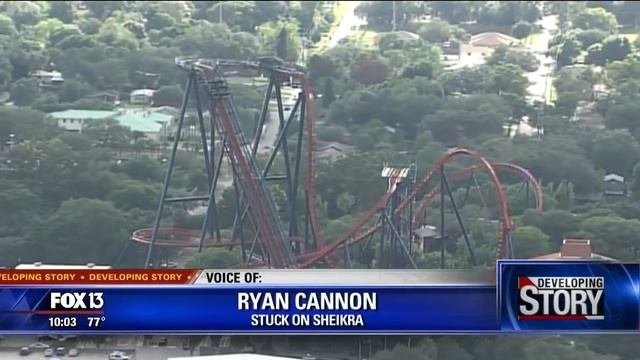 Passengers rescued from Busch Gardens roller coaster