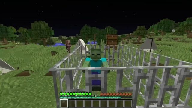 MINECRAFT HOW TO SAVE ALL MOBS - GHAST WITHER SKELETON HEROBRINE PIGMAN Monster School Battle