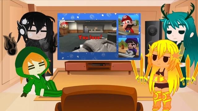 Mob Talker React to Mario Plays Gmod ft. SMG3