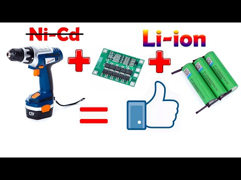Переделка шуруповерта с Ni Cd на литий (Li-ion)