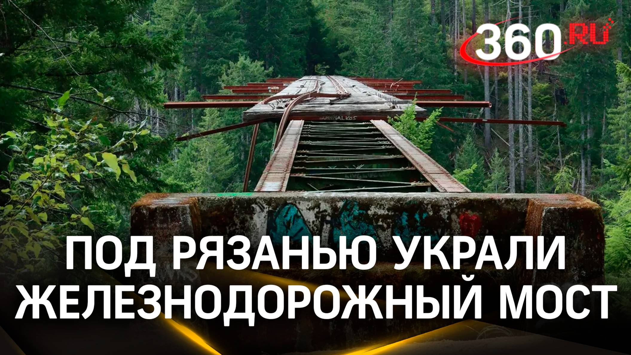 В Рязанской области украли железнодорожный мост. Вот прям целиком!