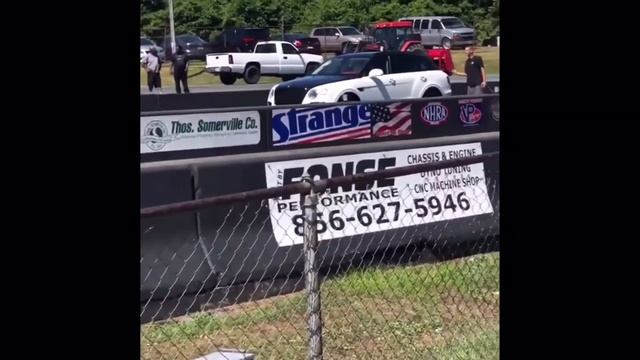 Bentley Bentayga SUV Epic Fail After Leaving In Reverse At The Tree At The Drag Strip