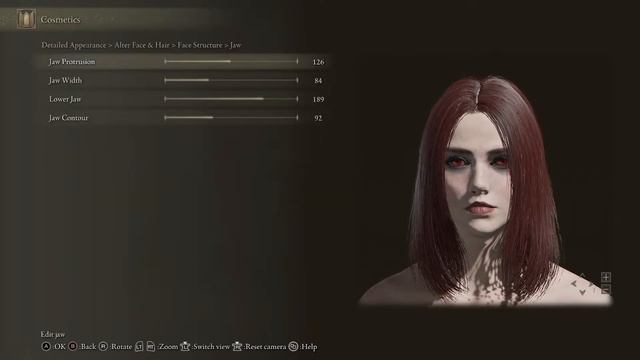 Elden Ring character sliders