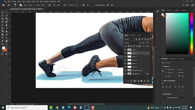 How To Make A White Background In Photoshop In Bangla | How To Change Background Color In Photoshop