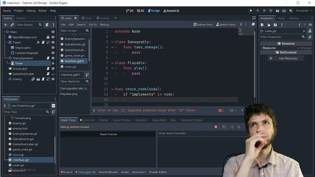 Godot 4: how to implement interfaces in GDScript!