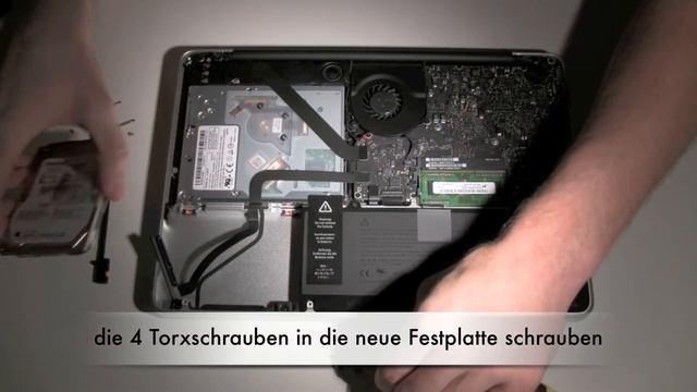 MacBook Pro 13" 2011 How to swap the HDD on a MacBook Pro - Festplattentausch