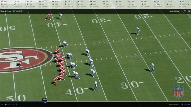49ers QB Jimmy Garoppolo Film review vs Lions