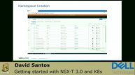 Getting started with NSX-T 3.0 and K8s: David Santos