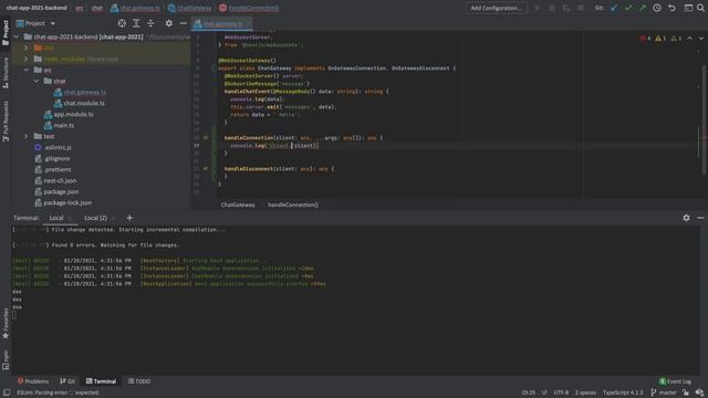 Fullstack2021 | p13 | Tell me - who is Connected and Disconnected