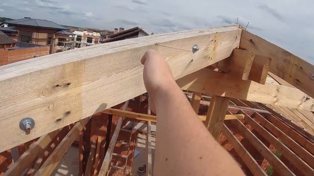 Усиливаем стропильную систему . Обьект на киевском часть 2.