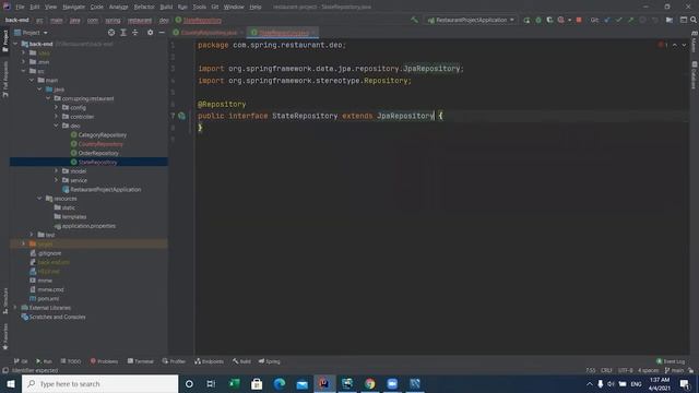 create Repository of (country, state)