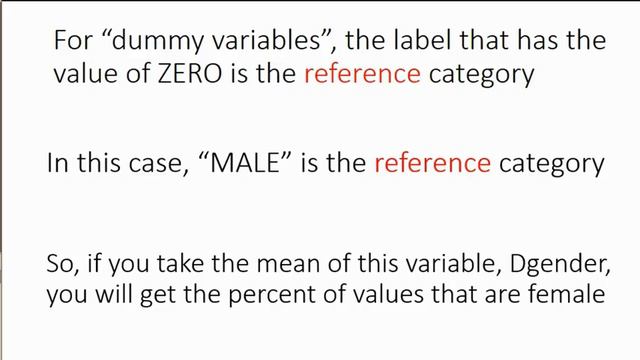 How To Use A Dummy Variable With Finding The Mean Of A Binary Variable