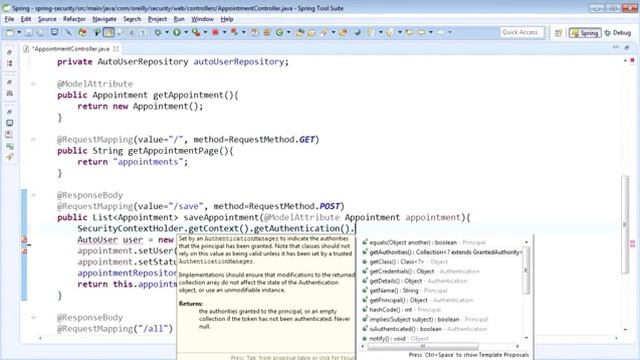 Spring Security 17   Security Context Holder