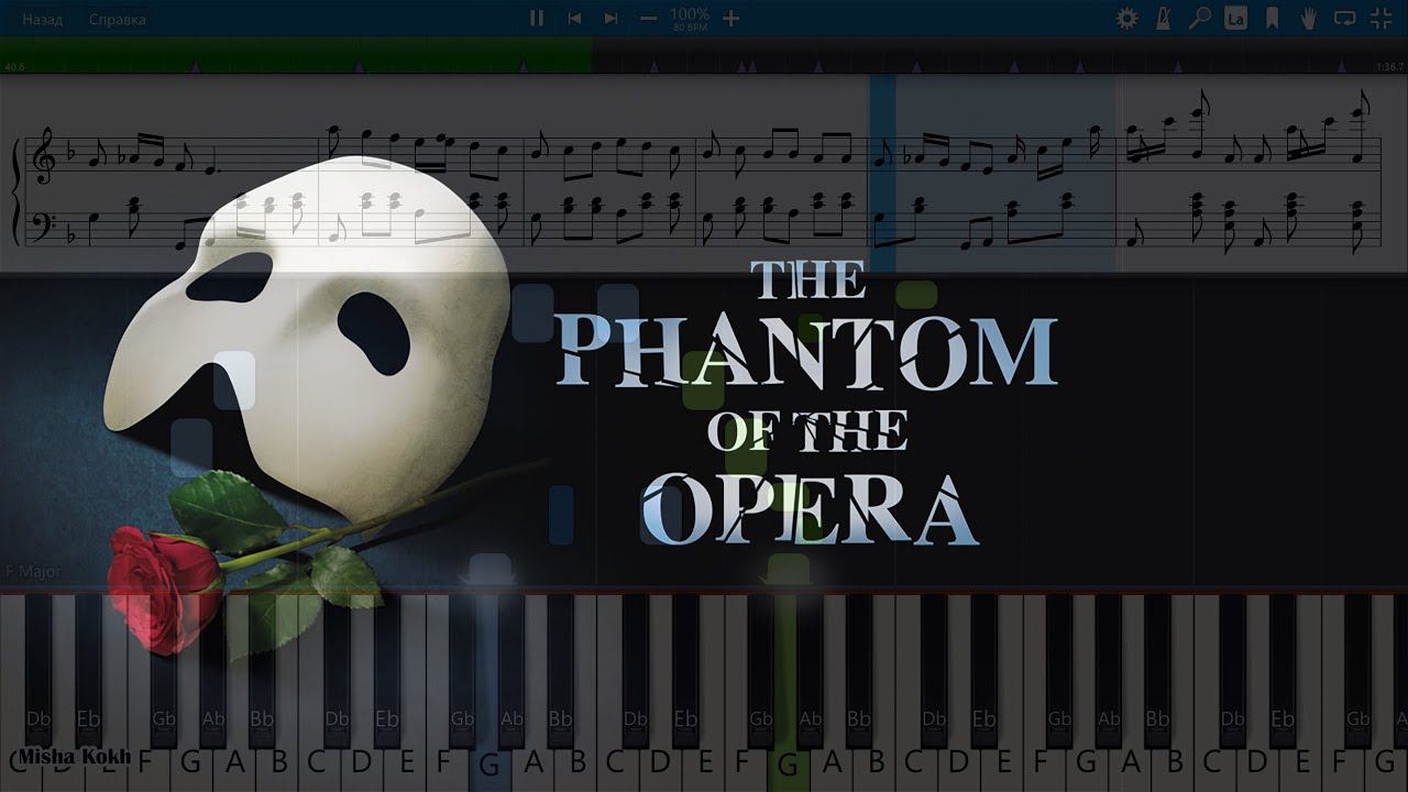 The Ballet of Hannibal - The Phantom of the Opera [Piano Tutorial | Sheets | MIDI] Synthesia