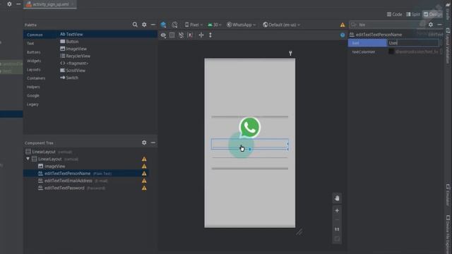 Material Design Login and Register Android Studio – WhatsApp Tutorial #2