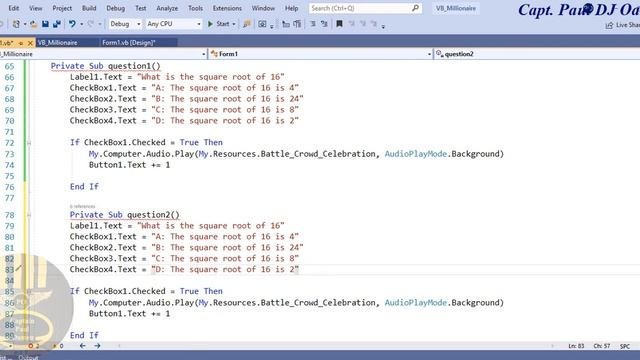 How to Create Who Wants to Be a Millionaire in Visual Basic.Net - Full Tutorial