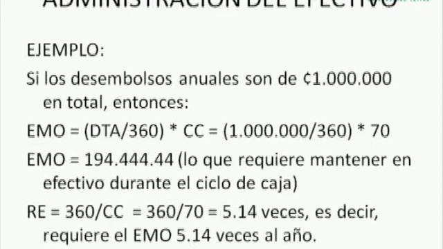 Webinar DTE-CAE 2012: Administración del Efectivo e Inventarios / Universidad Latina