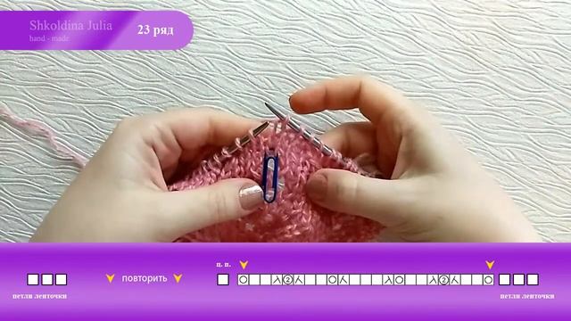 Часть 2. Вяжем шаль Инкас.  Подробный мастер - класс. Ряды с 1 по 36.