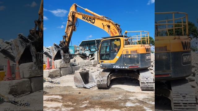 DigMax double ram grab bucket action. After 1 day trial 3 more ordered by Ward Demolition ??.