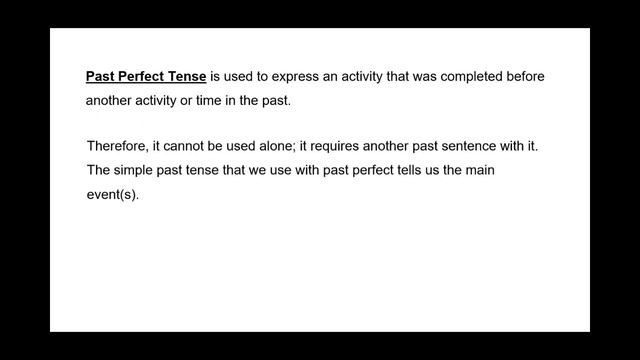 Past Perfect Tense   A2  &  B1  LEVELS
