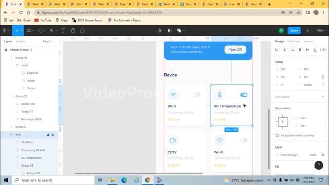Mendesain UI Smart Home App dengan Figma
